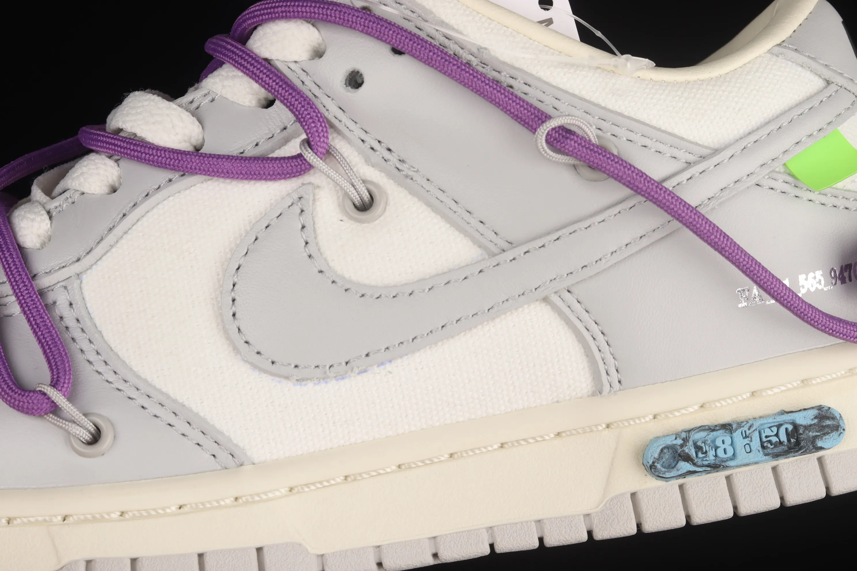 All Categories Nk SB Dunk Series Nk SB Dunk Low Low-top sneakers Pure original version OF x Nk Dunk Low OW Gray SB smashed backboard fashion casual sneakers DM1602-107